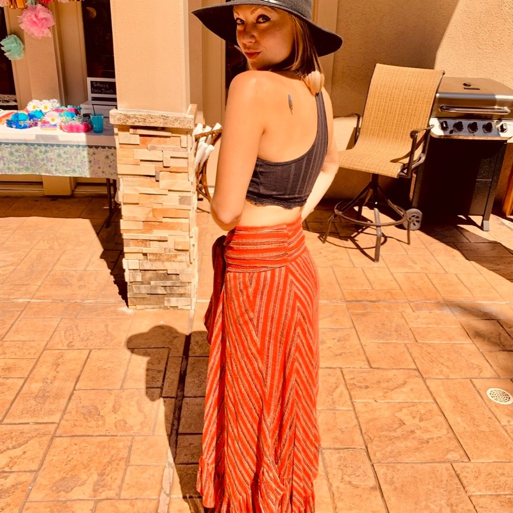 Free People Giselle Convertible Maxi Skirt